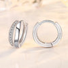 Silver Crystal Cute Hoop Earrings For Women Jewelry - Image 7