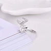 Zircon Initial A-Z Letter Rings for Women Girl Adjustable Opening Ring Name Alphabet Female Wedding Jewelry Gift - Image 22