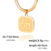 12 Zodiac Sign Necklace for Women Stainless Steel 12 Constellation Pendant Snake Neck Chain Choker Birthday Jewelry Gifts - Image 20