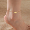 Simple Stainless Steel Foot Chain of Women Gold Color Feather Anklet Lucky Red String Jewelry Accessories Gifts - Image 10