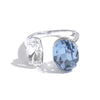 Multi Color Stainless Steel Oval K9 Crystal Adjustable Ring for Women Gold Color Pvd Plated Shiny Jewelry - Image 9
