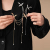 Fire Phoenix Brooch Pins Delicate Long Fringe Brooches for Women Men Animal Bird Corsage Clothes Bags Party Accessories - Image 5