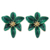 White Drip Oil Flower Stud Earrings for Women Elegant Sweet Metal Petal Temperament Earrings Wedding Party Jewelry Gifts - Image 12