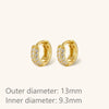 Triple Pave Hoop Earrings in One Pair or Three Pair Sets - Image 13