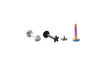 16G Piercing Titanium Steel Internal Thread Labret Flat Star Heart Tragus Helix Cartilage Earring Men Nose Stud body jewelry - Image 35