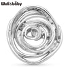 Metal Artistic Style Rose-flower Brooches 2-color Flowers Brooch For Women's Clothes Backpack Pins Gifts - Image 2