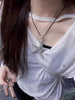 Exaggerated Metal Big Starfish Pendant Necklace for Women Silver Color Punk Gothic Star Chain Choker Party Y2K Jewelry - Image 6