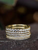 Silver 1.4MM 1.6MM 1.8MM Full Zircon Ring For Women Engagement Wedding Jewelry - Image 3