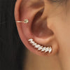 Bohemian Gold Color No Piercing Crystal Rhinestone Leaves Ear Cuff Earrings for Women Wedding Jewelry - Image 13