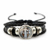 Saint Benedict Medal Leather Bracelet Catholic San Benito Glass Dome Snap Buttons Bangles Men Women Jewelry Accessories - Image 12
