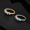 Titanium Baguette CZ Cluster Huggie Hoop Earring 16G Cartilage Helix Conch Clicker Ring Piercing Jewelry - Image 4