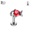Titanium Pierc Fish Bird Ear Stud CZ Pave Cartilage Tragus Earrings Ear Lip Tongue Helix Studs Body Piercing Jewelry - Image 9