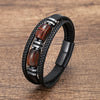 Tiger Eye Stone Men's Wristband Bracelet Hand-woven Multi-Layer Braided Leather Bangles Stainless Steel Jewelry - Image 10