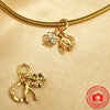 Charm Beads,Lucky Clover Wishbone&Horseshoe Dangle,Blue Blossom Dangle Charm Bead Fit Pendant Bracelet Women Jewelry - Image 11