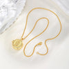Round Zircon Virgin Mary Locked Pendant Necklace for Women, No Photo, Adjustable Link Jewelry - Image 5