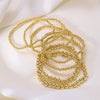 Five-Piece Resin Bead Bracelet Set with Round Charms and Elastic Bands - Image 38