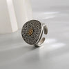 Silver Open Finger Ring Flower Leaf Design Green Golden Vintage Stackable For Women Girl Jewelry Gift - Image 28