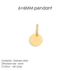 Minimalist Geometric Round Pendant Homemade Bracelet and Necklace Making Accessories - Image 8