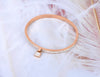 Clay Pave Setting Crystal Lock Charm Bracelets Bangle For Women Stainless Steel Bracelet For Birthday Gift - Image 4