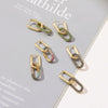 Gold Color Geometric Oval Rectangle Hoop Earrings For Women Zircon Wedding Jewelry Elegant Female Dangle Earings - Image 25