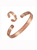 2Pcs Copper Bracelet and Ring Set, Adjustable Hammer Pattern Design, Beautiful Set Jewelry, Good for Holidays Gifts - Image 7