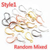 20pcs 15x10mm Silver Plated Bronze Rose Gold 6 Colors Earring Hooks Wire Settings Base Settings - Image 8