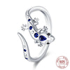 Rings Silver Ring Gecko Snake Scorpion Open Ring For Women Zircon Simple Finger Ring Jewelry Gifts - Image 18