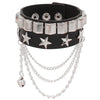 Punk Rivet Star PU Leather Bracelet Hip Hop Women Men Hip Hop Gothic Dark Girl Rock Jewelry Pendant Chain Accessories - Image 11
