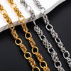 10mm Hiphop Tie a knot Link Chain Stainless Steel Necklace Bracelet Big Chain Necklace Punk Hiphop Jewelry - Image 1