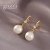 Elegant Lady's Pearl Pendant Earrings Korean Jewelry Party Student Girl's Simple Accessories Sweet Earrings For Woman - Image 7