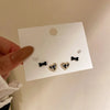 12 Pcs Multi-color Dripping Oil Square Heart Stud Earrings for Women Cute Small Irregular Ear Studs Daily Dating Jewelry Sets F - Image 5