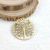 Creative tree of life gold-plated collar pin for men'ssuit, stainless steel black brooch, gift for men - Image 2