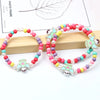 Cartoon Colorful Wooden Unicorn Flower Animal Child Sweater Necklace Bracelet Girl's Gifts Children's Jewelry 2pc - Image 18