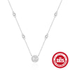 Style Silver Clavicle Necklaces Simple Set with 5 Claw Set Irregular Zirconia Pendant Necklace - Image 21