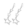 Stylish Geometry Hollow Star Charming Hollow Out Curly Round Star Long Stud Earring for Women Jewelry Accessories Gift - Image 6