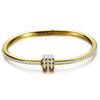 Geometric Zircon Cuff Bracelet For Women Golden Plated Open Bangle Party Wedding Jewelry Gifts - Image 12