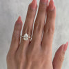 Gold Plated Stainless Steel Rings For Women Water Drop Zircon Wedding Ring Jewelry Accessories Size 6-11 - Image 2