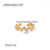 Twisted Link Chain Open Rings Stainless Steel Jewelry Gold Plated Adjustable Finger Rings For Women Party Gift - Image 15
