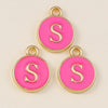 10pcs Rose Red Color Cute Double Sided Mini Alphabet 26 Letters Charm Pendants for Name Jewelry Necklace Bracelet Earring - Image 13