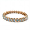6x8mm Enamel Crystal Bracelets For Women Gold Color Zirconia Rhombus Bead Elastic Bangle - Image 30
