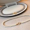 Imitation Pearl Beaded Necklace or Bracelet with Cubic Zirconia Round Clasp - Image 15