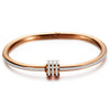 Geometric Zircon Cuff Bracelet For Women Golden Plated Open Bangle Party Wedding Jewelry Gifts - Image 13