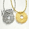 Exaggerated Metal Alloy Big Sun Pendant Necklace For Women Jewelry Show Model Clothing Statement Accessory - Image 3