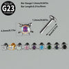 1PC Titanium Zirconia Cute Cat Rook Helix Stud Tragus Cartilage Earrings Animal Lobe Labret Lip Piercing Jewelry 16G - Image 2