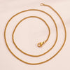 2mm Wide Stainless Steel Link Chain Necklace for Men and Women Silver Color and Gold Color Available Length 14"-30" - Image 12