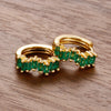 2PCS Stainless Steel Irregular CZ Zircon Hoop Earrings For Women 9mm Circle Round Small Huggie Cartilage Piercing Jewelry - Image 4