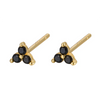 Silver Rainbow Tassel Four Petal Flower Drop Stud Earrings for Women Sweet Girl Ear Bone Jewelry Accessories - Image 11