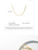 MODIAN 925 Sterling Silver Simple Snake Chain Necklace Trendy Gold Color Neck Chain For Women Engagement Wedding Fine Jewelry