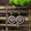Vintage Ethnic Bohemian Drop Dangle Earrings For Women Wooden Tassel Pearl Beaded Geometric Leaf Flower Round Boho Earrings - Image 23