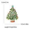 Christmas Rhinestone Christmas Tree Brooches for Women Unisex Enamel Botanical Pin Office Party Friend Gifts Jewelry Accessories - Image 27
